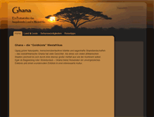 Tablet Screenshot of ghana-tours.com